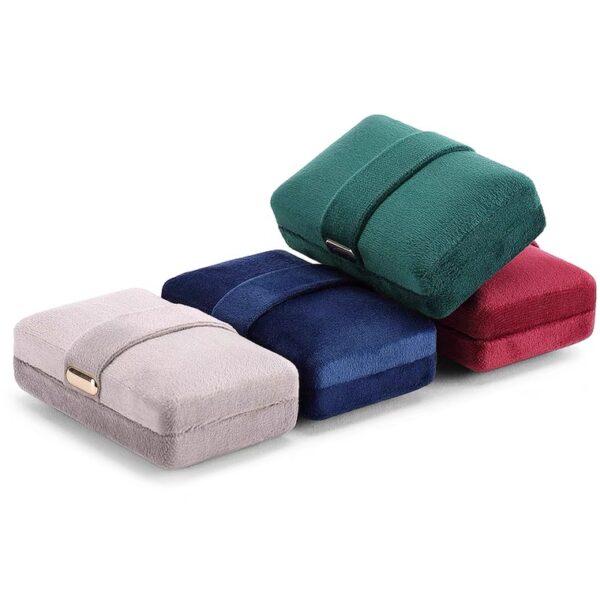 Velvet plastic jewelry box