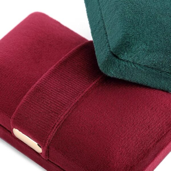 Velvet plastic jewelry box