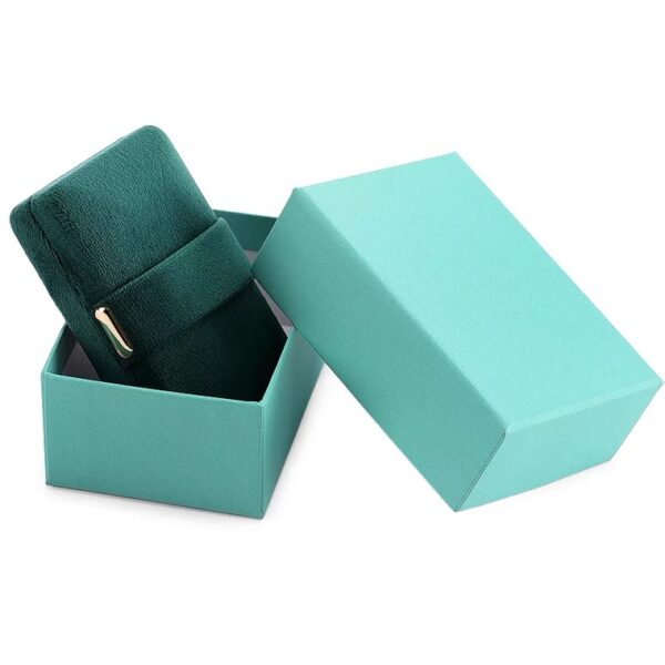 Velvet plastic jewelry box