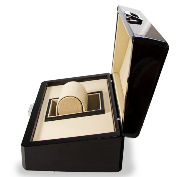 Painted Solid Wood Watch Box with Buckle Wood Grain - Image 2