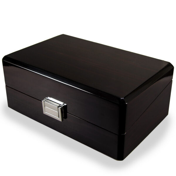 Painted Solid Wood Watch Box with Buckle Wood Grain - Image 3